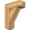 Ekena Millwork Traditional Craftsman Rough Sawn Bracket w/ Offset Brace, Western Red Cedar, 8"W x 22"D x 26"H BKT0806X22X26TRA04RWR - alternate 1